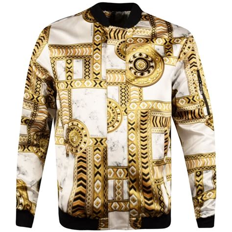 versace jeans white bomber|Versace bomber jackets men's sale.